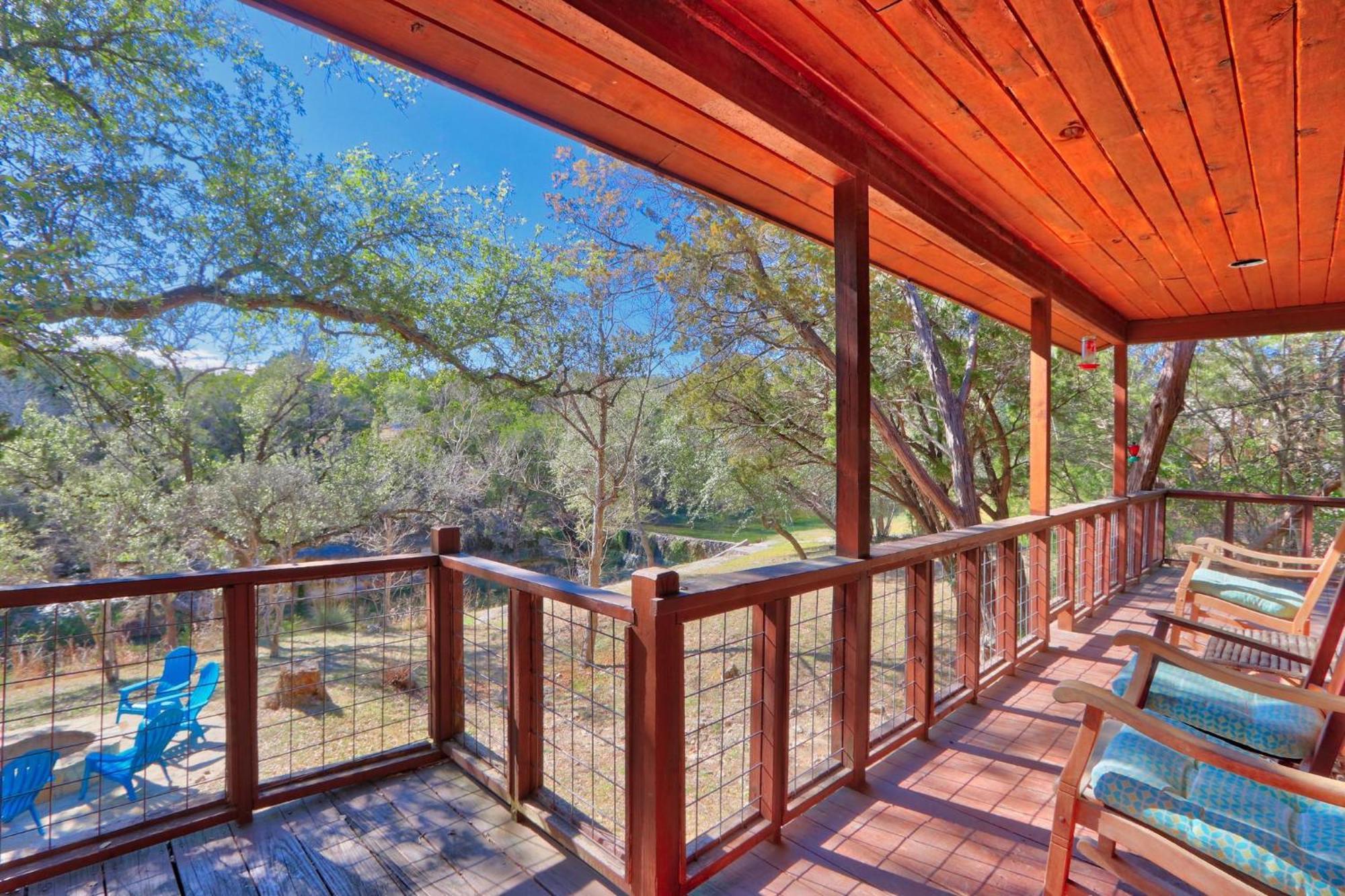Falls Log Home Wimberley Dış mekan fotoğraf
