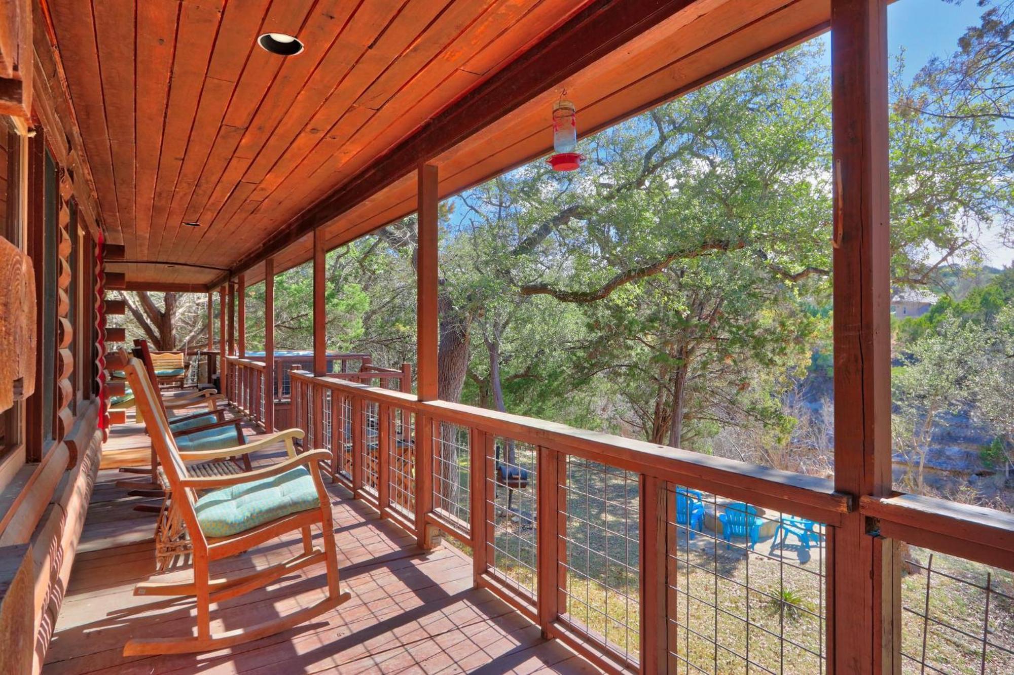Falls Log Home Wimberley Dış mekan fotoğraf