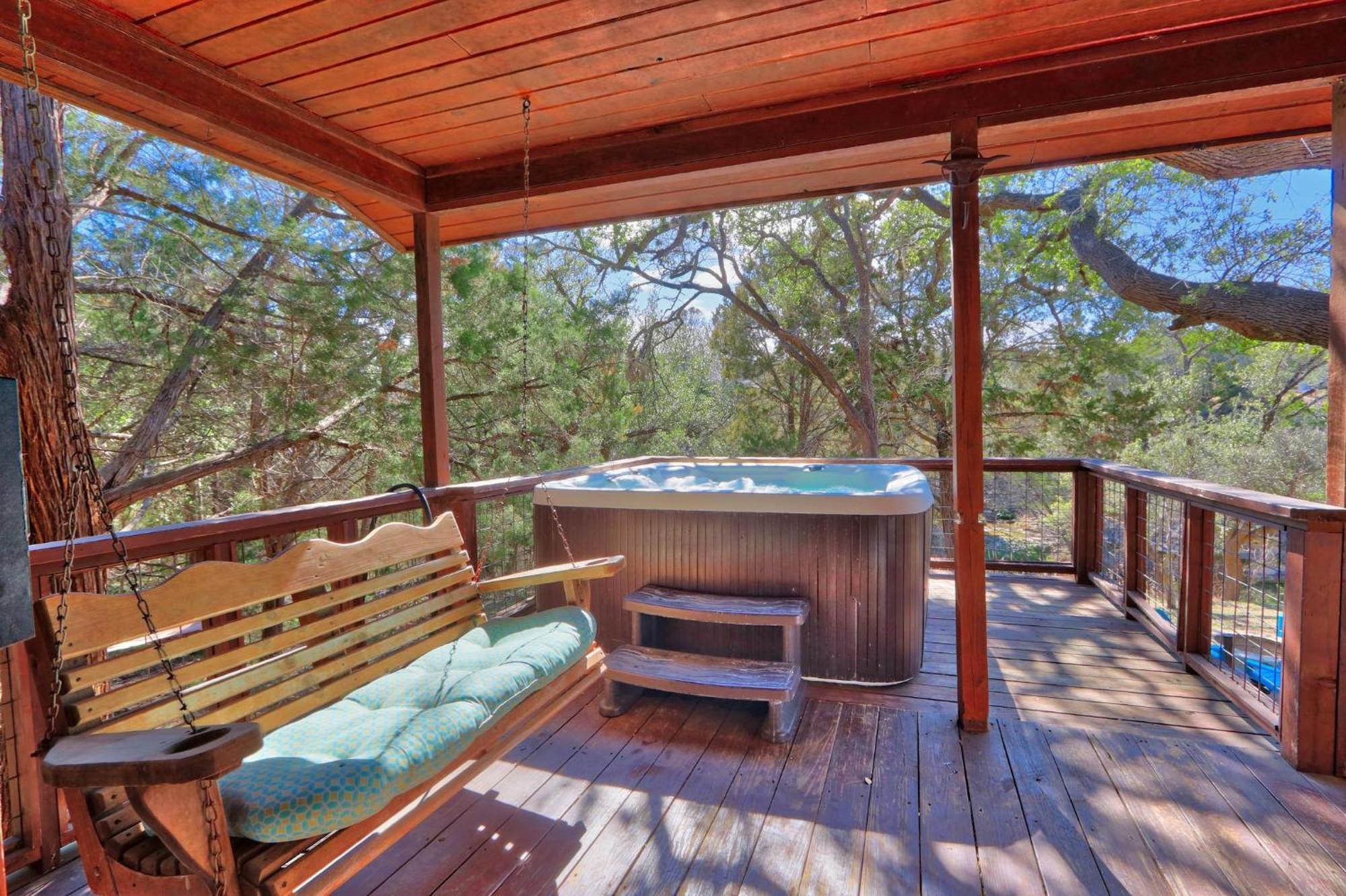 Falls Log Home Wimberley Dış mekan fotoğraf
